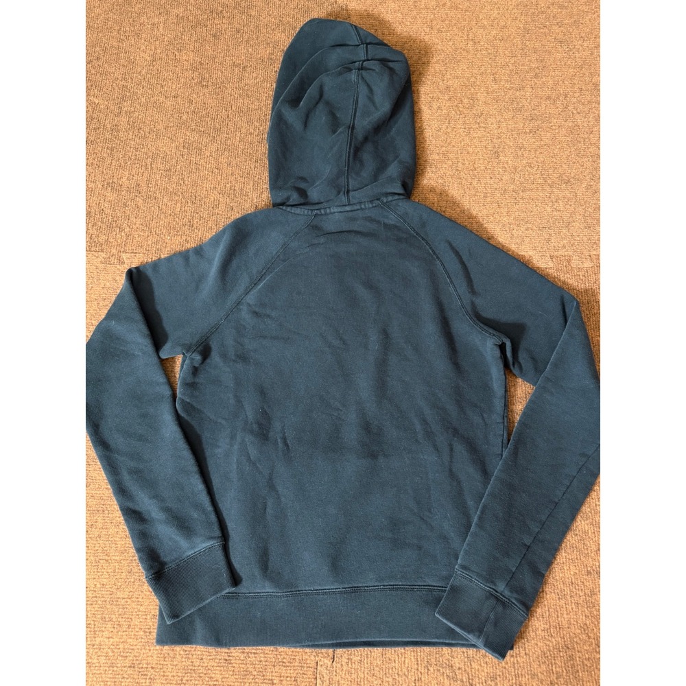 Nike Womens Funnel Neck Scuba Hoodie Black Fleece Pullover Small Raglan Logo - Picture 9 of 11
